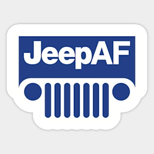 Jeep AF Wrangler Blue Sticker